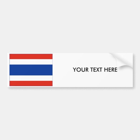 Thailand-FLAGGE Autoaufkleber (Vorne)