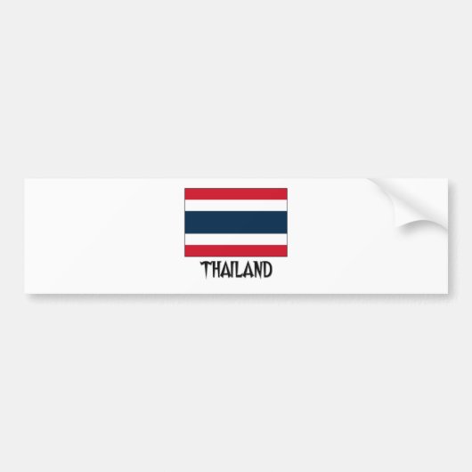 Thailand-Flagge Autoaufkleber (Vorne)