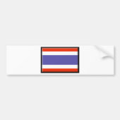 Thailand-Flagge Autoaufkleber (Vorne)