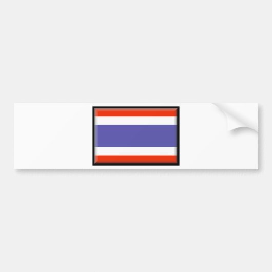 Thailand-Flagge Autoaufkleber (Vorne)