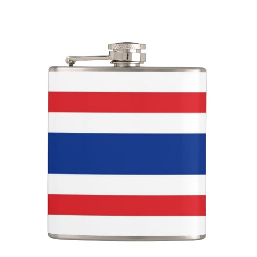 Thailand-Flagge Flachmann (Vorderseite)