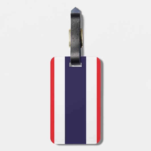 Thailand-Flagge Gepäckanhänger (Rückseite vertikal)