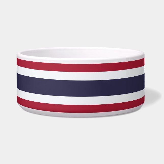 Thailand-Flagge Haustier-Schüssel Napf (Vorderseite)