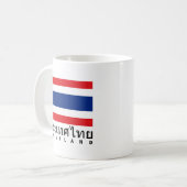 Thailand-Flagge Kaffeetasse (Vorderseite Links)