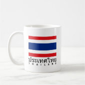 Thailand-Flagge Kaffeetasse (Links)
