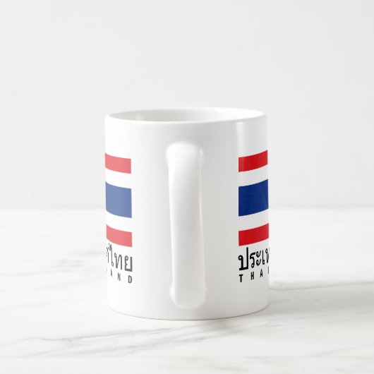Thailand-Flagge Kaffeetasse (Henkel)
