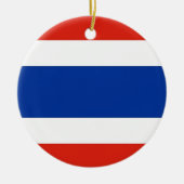 Thailand-Flagge Keramik Ornament (Vorne)