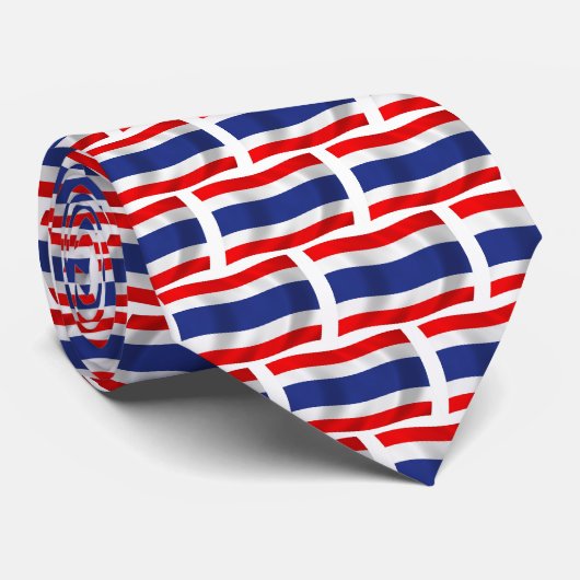 Thailand-Flagge Krawatte (Gerollt)