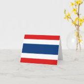 Thailand-Flagge Notecard Karte (Gelbe Blume)