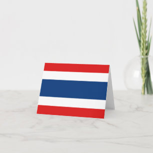 Thailand-Flagge Notecard Karte
