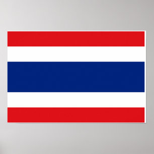 Thailand-Flagge Poster