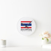 Thailand-Flagge Runde Wanduhr (Zuhause)