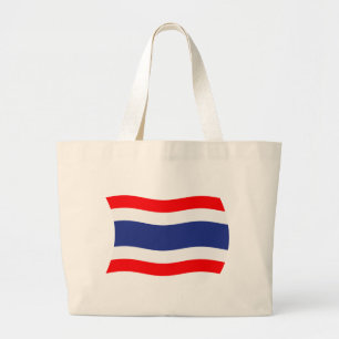 Thailand-Flagge-Tragetasche Jumbo Stoffbeutel