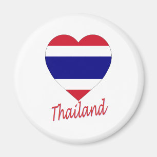 Thailand-Flaggen-Herz Magnet