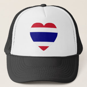 Thailand-Flaggen-Herz Truckerkappe