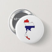 Thailand-Flaggen-Karte Größengleich Button (Vorne & Hinten)