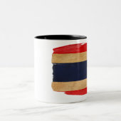 Thailand-Flaggen-Tasse Zweifarbige Tasse (Mittel)