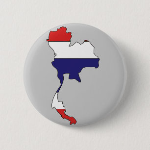 Thailand-Flaggenkarte Button