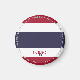 Thailand-Flaggenmagnet Magnet