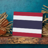 Thailand-Flaggenplakette Fotoplatte (Seite)