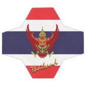 Thailand Football & Thai Flag / Sport Fußball (Flach)