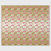 ♫ Thailand Funny Christmas Fishing Frohe Fishmas G Geschenkpapier (Flach)