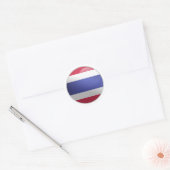 Thailand Glossy Circle Flag Runder Aufkleber (Umschlag)