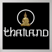 Thailand Gold Statue Poster (Vorne)