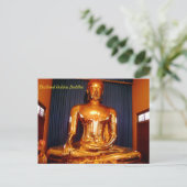 Thailand Golden Buddha Postkarte (Stehend Vorderseite)