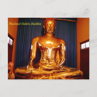 Thailand Golden Buddha Postkarte