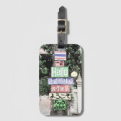 Thailand Hello Signs Travel Gepäckanhänger (Vorderseite Vertikal)