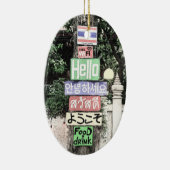 Thailand Hello Signs Travel Keramik Ornament (Rechts)