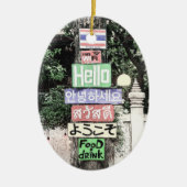Thailand Hello Signs Travel Keramik Ornament (Vorne)