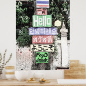 Thailand Hello Signs Travel Poster (Küche)