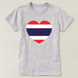 Thailand Herzflagge T-Shirt