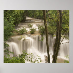 Thailand, Huai Mae Khamin Wasserfall Poster