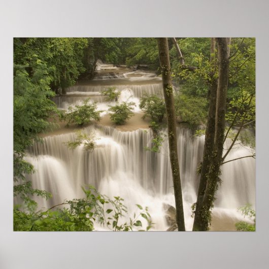 Thailand, Huai Mae Khamin Wasserfall Poster (Vorne)