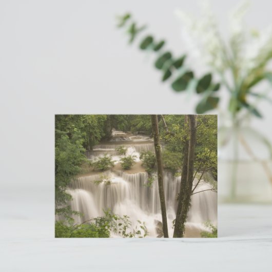 Thailand, Huai Mae Khamin Wasserfall Postkarte (Stehend Vorderseite)
