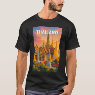 Thailand Illustration Reise Kunst Vintage T-Shirt