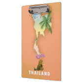 Thailand illustrierte Karte Klemmbrett (Links)