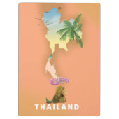 Thailand illustrierte Karte Klemmbrett (Rückseite)