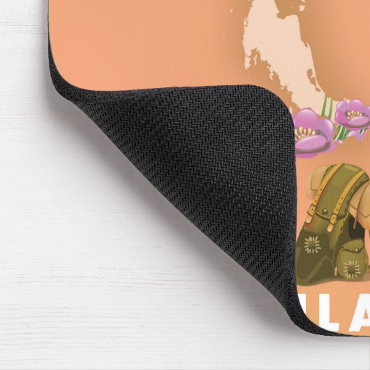 Thailand illustrierte Karte Mousepad (Ecke)