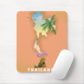 Thailand illustrierte Karte Mousepad (Mit Mouse)