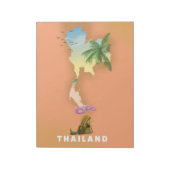 Thailand illustrierte Karte Notizblock (Rotiert)