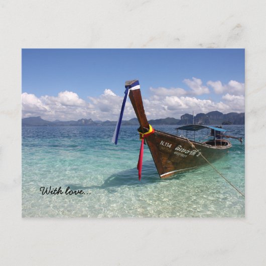 Thailand Insel mit Liebe... Postkarte (Vorderseite)