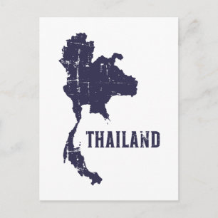 Thailand-Karte Postkarte
