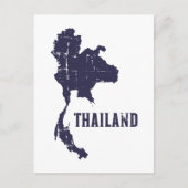 Thailand-Karte Postkarte (Vorderseite)