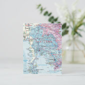 Thailand Karte Postkarte (Stehend Vorderseite)