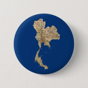 Thailand-Karten-Knopf Button