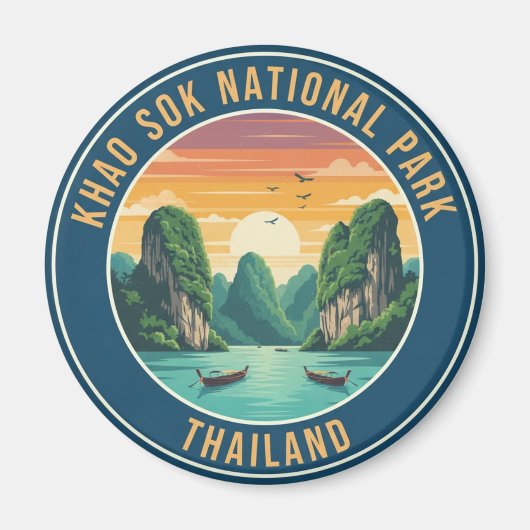 Thailand Khao Sok National Park Travel Magnet (Vorne)